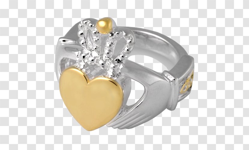 Claddagh Ring Jewellery Gold Silver - Platinum Transparent PNG