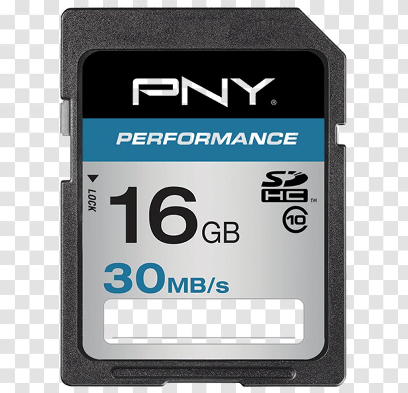 SDHC Secure Digital Flash Memory Cards PNY Technologies Computer Data Storage - Societely Transparent PNG