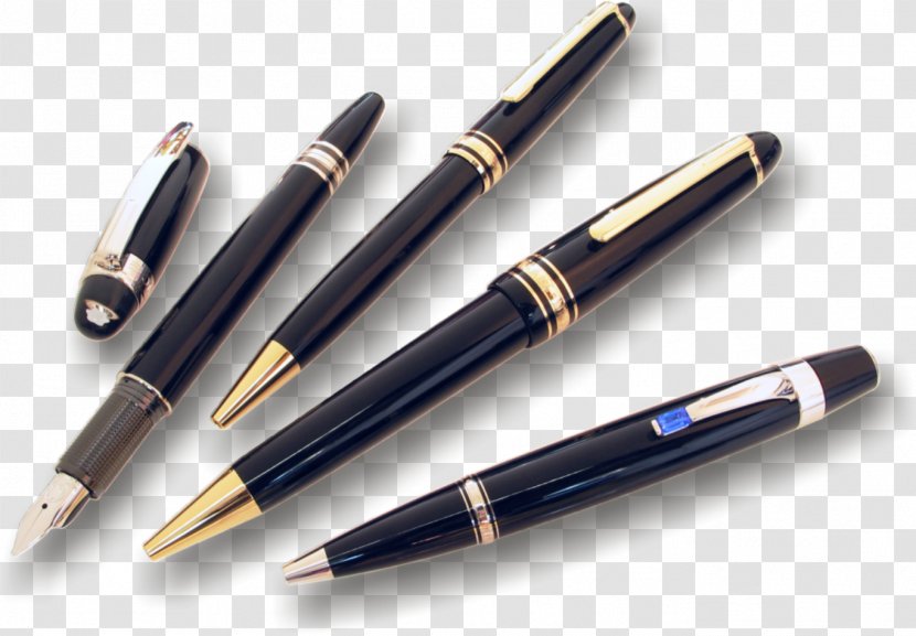 Ballpoint Pen Fountain Quill - Hand With Transparent PNG