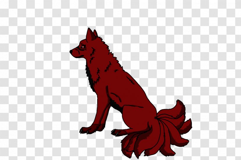 Dog Red Fox Legendary Creature Cartoon - Nine Tailed Transparent PNG