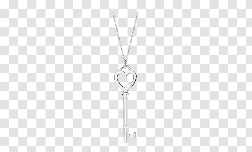Locket Necklace Chain Silver Jewellery - Key Transparent PNG
