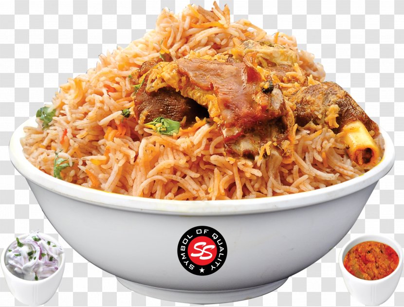 Chinese Noodles Hyderabadi Biryani Cuisine Thai - Side Dish - Welcome Board Transparent PNG