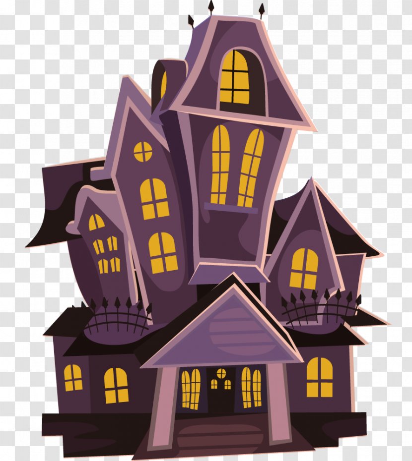 Haunted Attraction Halloween House Free Content Clip Art - Building - Haunting Cliparts Transparent PNG