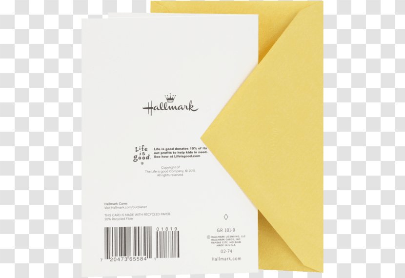 Paper Hallmark Cards Brand Birthday Font - Yellow - Graduation Card Transparent PNG