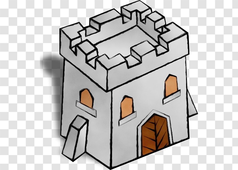 Cartoon Castle - Fortified Tower - House Transparent PNG