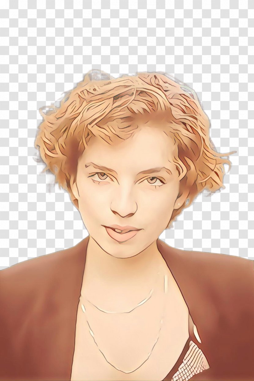 Hair Face Hairstyle Blond Chin - Eyebrow - Beauty Head Transparent PNG