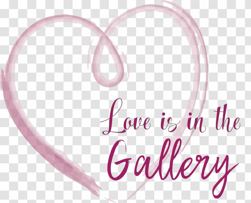 Pink M Body Jewellery Font - Heart - 14th February Transparent PNG