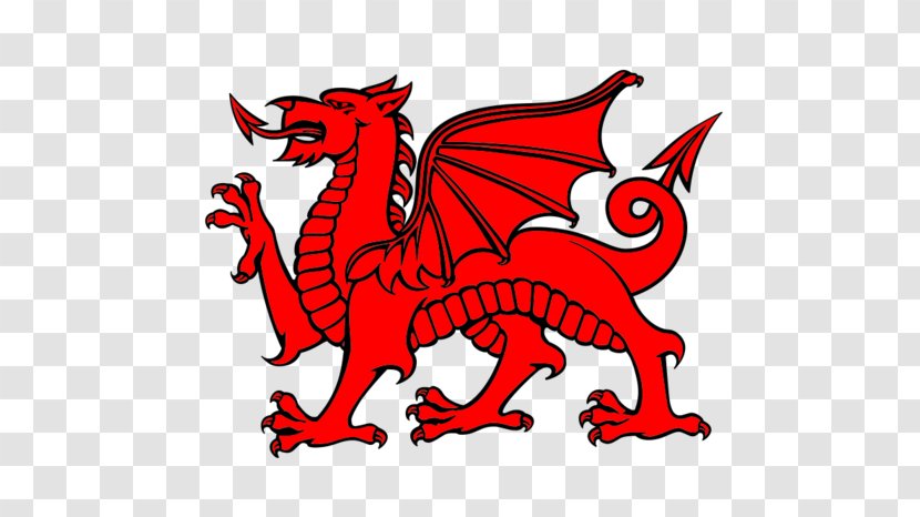 Flag Of Wales Welsh Dragon Clip Art - Red Transparent PNG