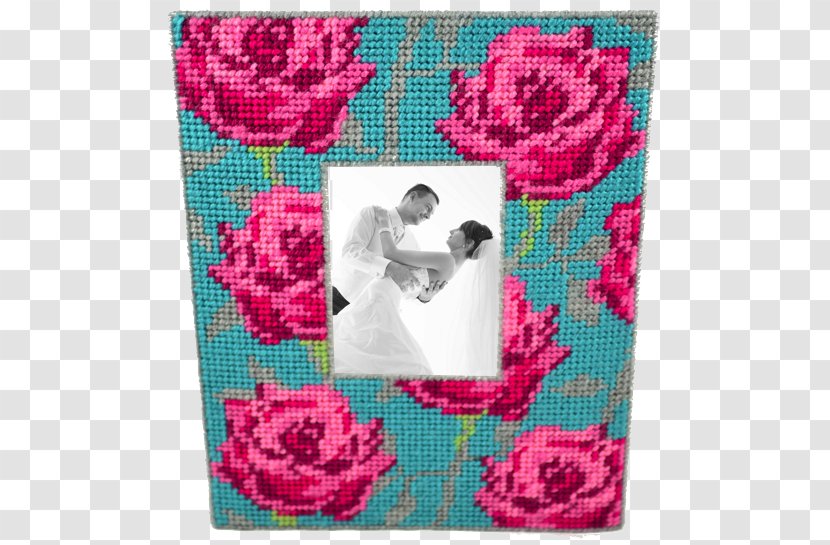 Cross-stitch Craft Pattern Plastic Canvas Picture Frames - Autumn - Rose Transparent PNG