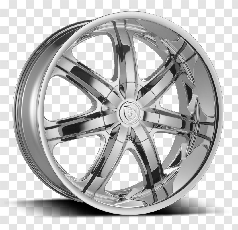Car Custom Wheel Tire Alloy - Black And White - Headlights Transparent PNG