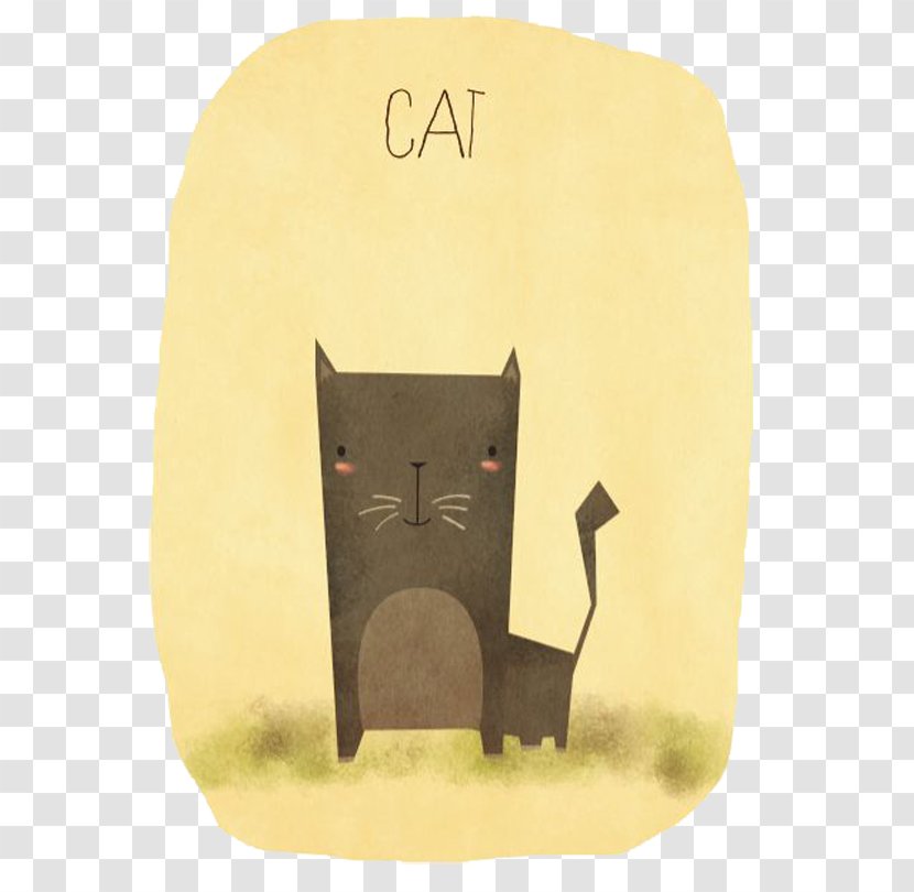 Black Cat Drawing Animation - Cartoon - English Transparent PNG