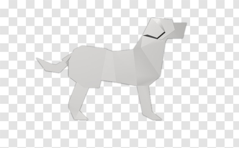 Tail Wagging By Dogs Paper Model Origami - Dog Transparent PNG