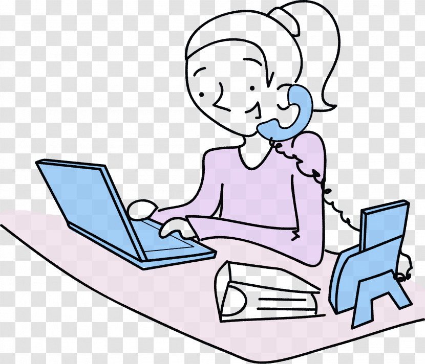 Cartoon Sitting Reading Learning Furniture Transparent PNG
