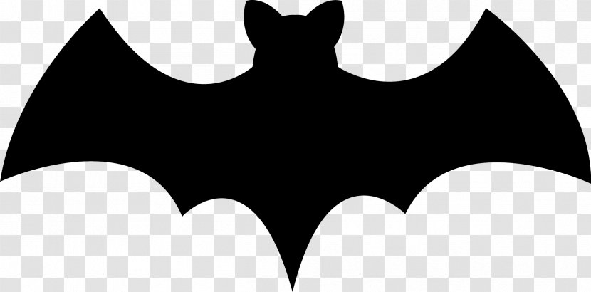 Bat Black And White Logo Brand Transparent PNG