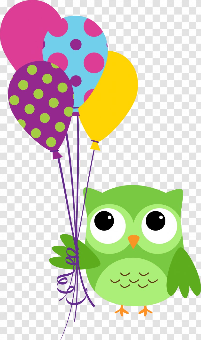 Owl Happy Birthday To You Wish Clip Art - Flower - Holi Transparent PNG