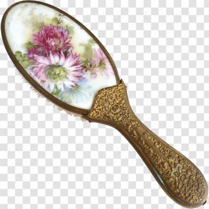 Comb Hairbrush Cosmetics Makeup Brush - Antique - Hair Brushes Transparent PNG