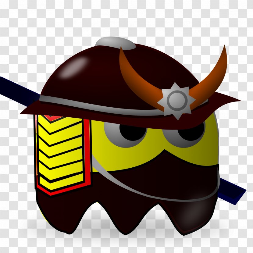 Pac-Man Samurai Warrior Clip Art - Headgear Transparent PNG