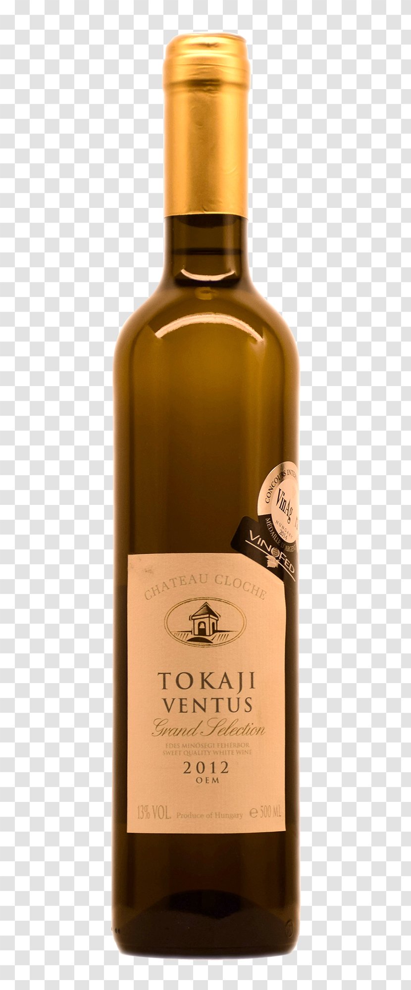 White Wine Liqueur Dessert Tokaji - Bottle Transparent PNG