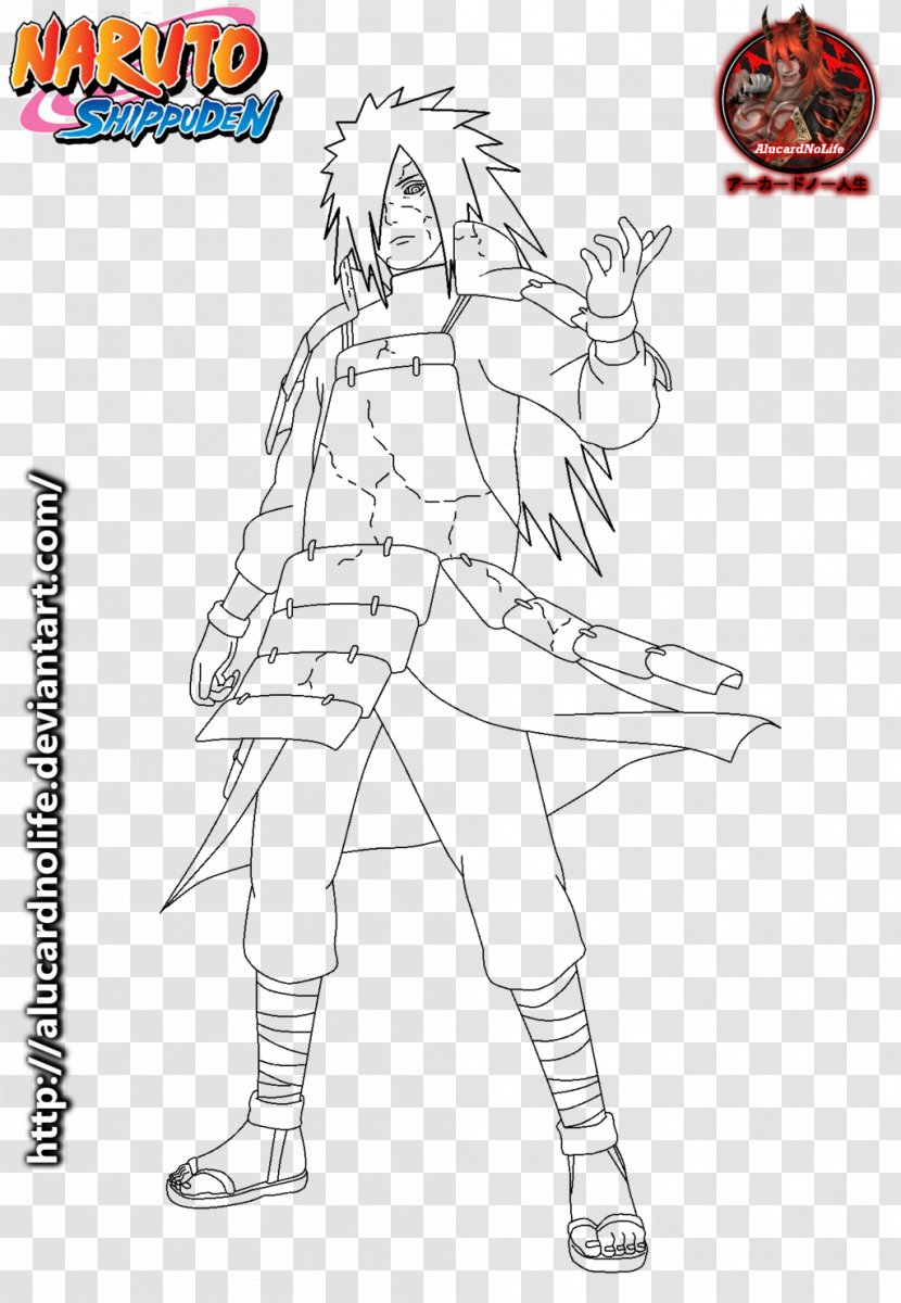 Line Art Madara Uchiha Itachi Sasuke Drawing - Flower - Naruto Transparent PNG