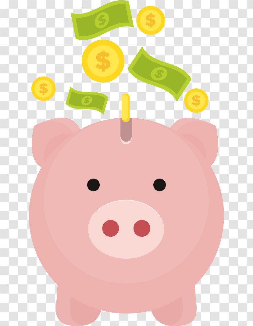 Money Saving Clip Art Bank - Deposit Account - Piggy Transparent PNG