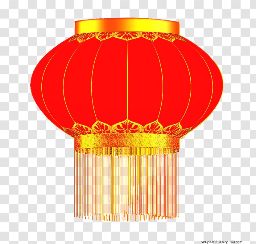 Lantern 大紅燈籠 Chinese New Year Red - Ceiling Fixture - Lampshade Transparent PNG