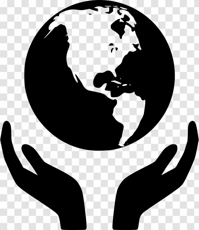 Globe Earth World Holding Hands - Ball - Paragraph Vector Transparent PNG