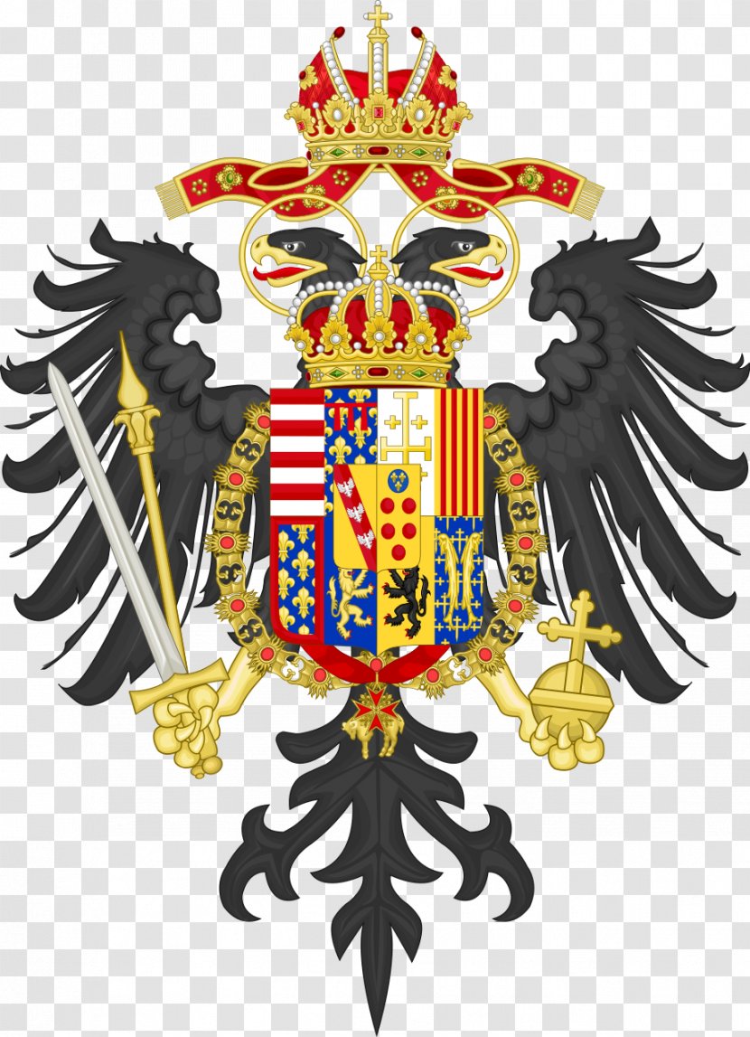 Holy Roman Empire Habsburg Monarchy Kingdom Of Bohemia House Coat Arms - Crown Transparent PNG
