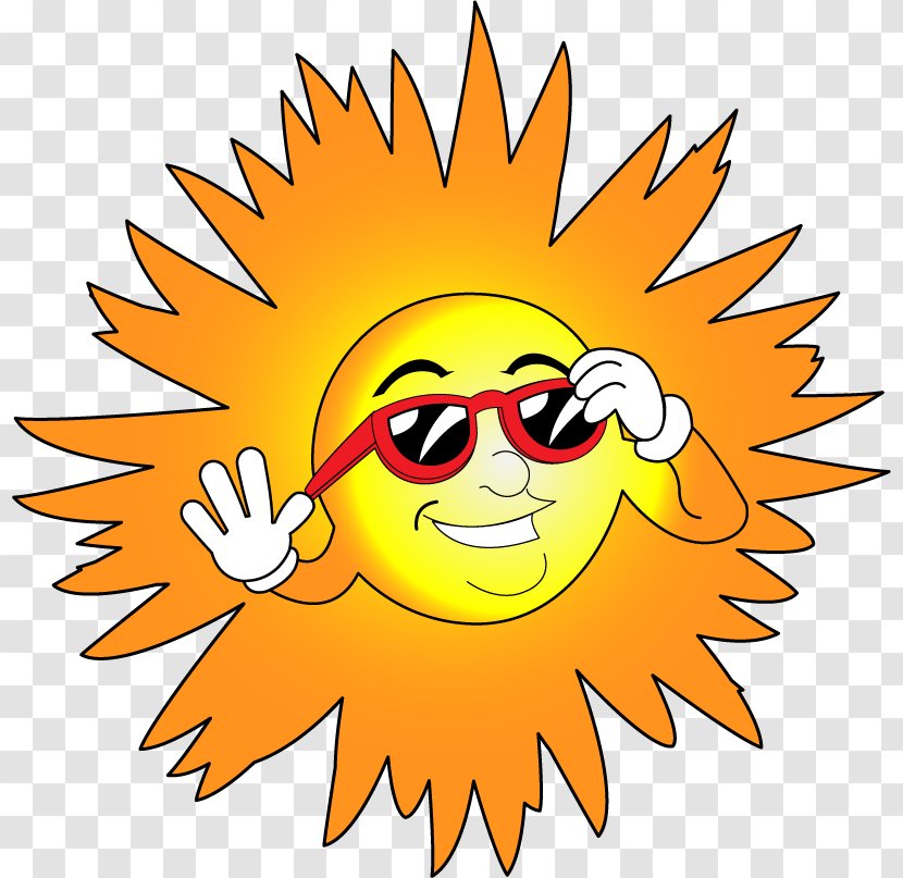 Weather Sunglasses Free Content Clip Art - Cloud - Happy Sun Pictures Transparent PNG