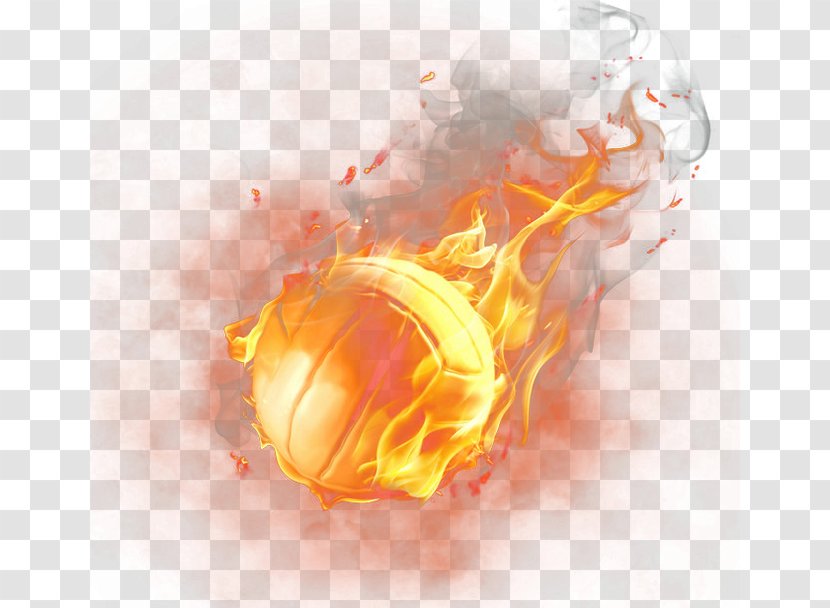 Light Basketball Fire Transparent PNG
