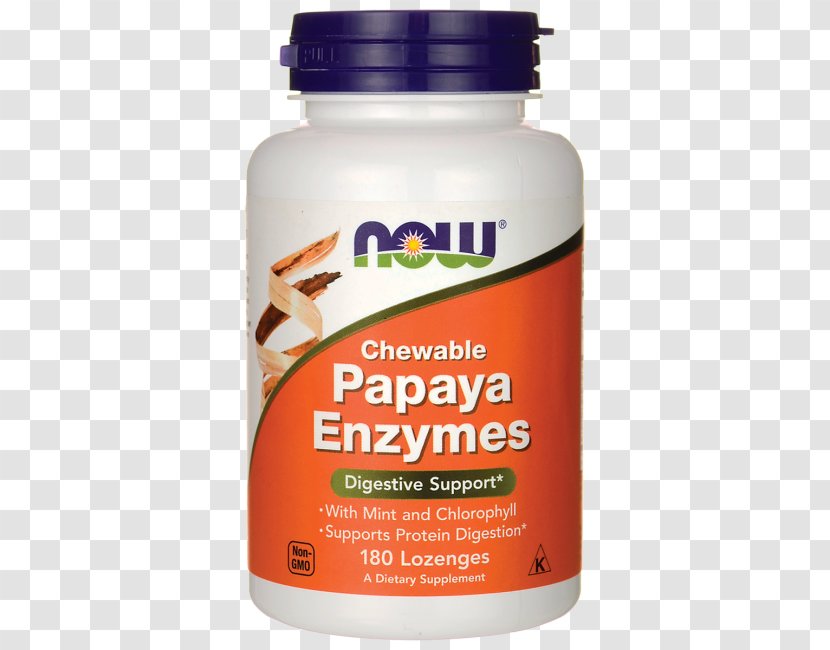 Dietary Supplement Enzyme Food Papaya Papain - Now Foods - Juice Transparent PNG