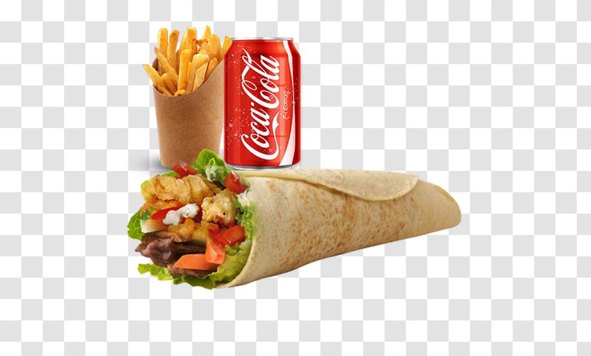 Wrap Shawarma Fast Food Kebab Coca-Cola - Sandwich - Coca Cola Transparent PNG