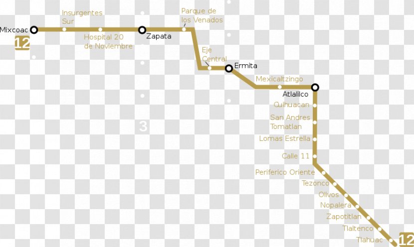 Rapid Transit Valentín Campa Map Mexico City Metro Line 12 - Marcelo Ebrard Transparent PNG