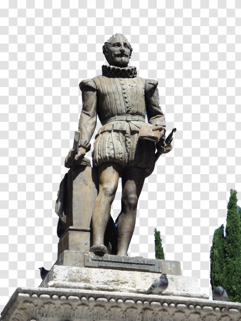 Estatua De Cervantes Statue Monument To Don Quixote - Knight - Miguel Transparent PNG