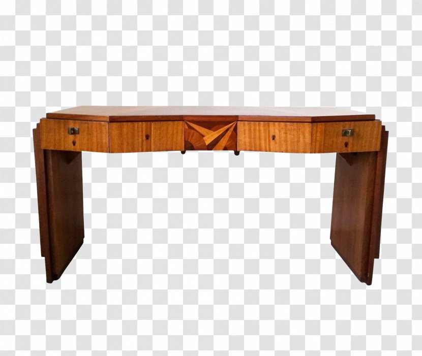 Art Deco France Table - Midcentury Modern - Wooden Desk Transparent PNG