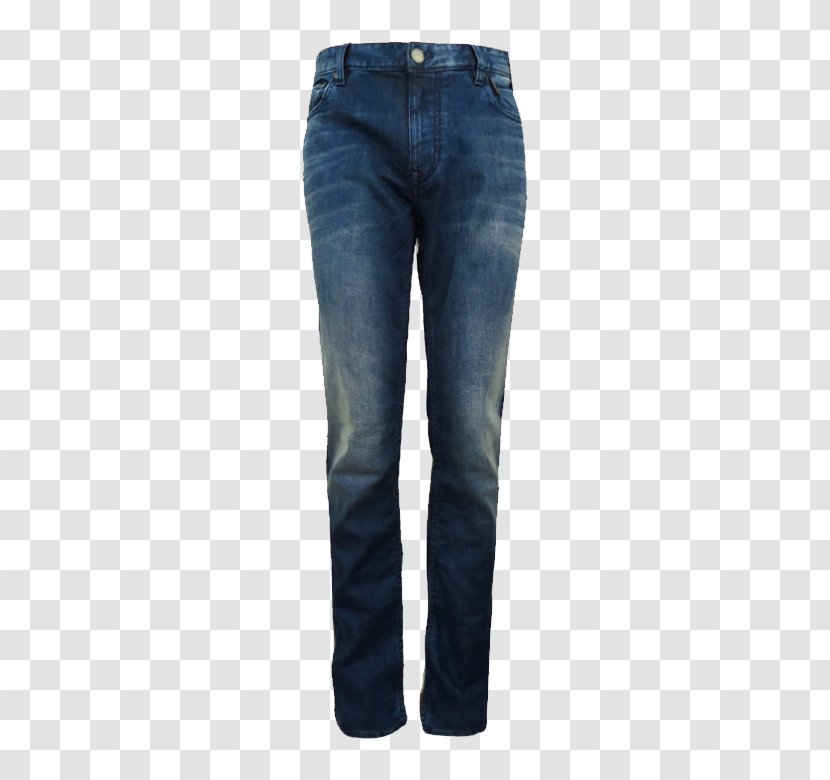 Jeans Denim - Pocket - Calvin Klein Blue Front Transparent PNG