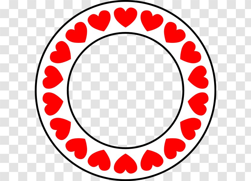 Circle Clip Art - White - Hearts. Vector Transparent PNG