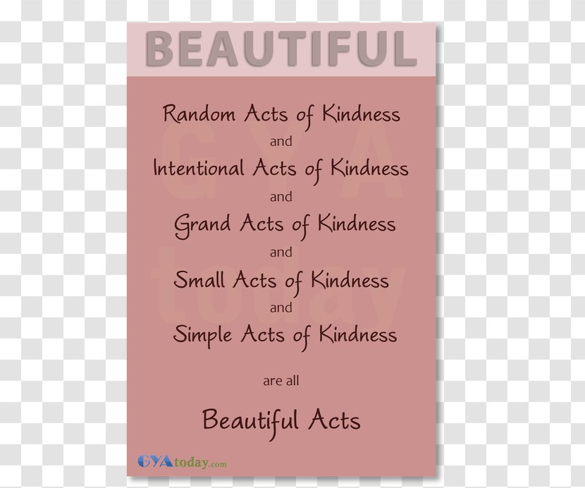 Pink M Font - Random Act Of Kindness Day Transparent PNG