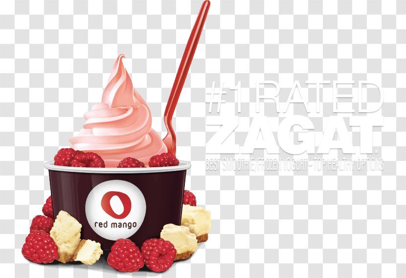 Frozen Yogurt Ice Cream Sundae Red Mango - Yoghurt - Manggo Transparent PNG