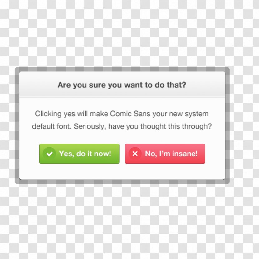 Pop-up Ad Modal Window User Interface Button - Diagram - Yes Or No Pop Design Transparent PNG