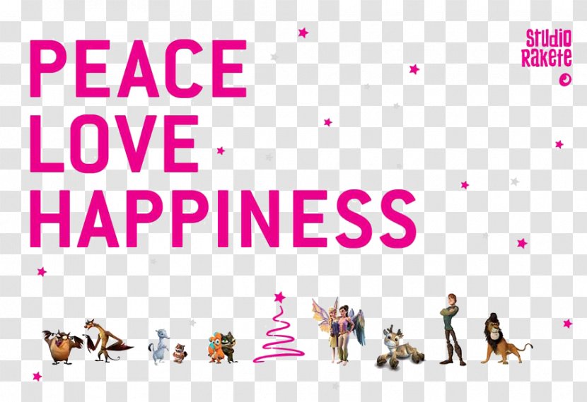 Illustration Graphic Design Human Behavior Brand - Pink M - Peace Love And Happiness Transparent PNG