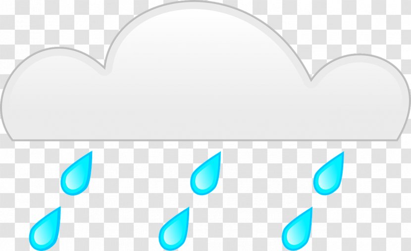 Rain Symbol Clip Art - Blue Transparent PNG