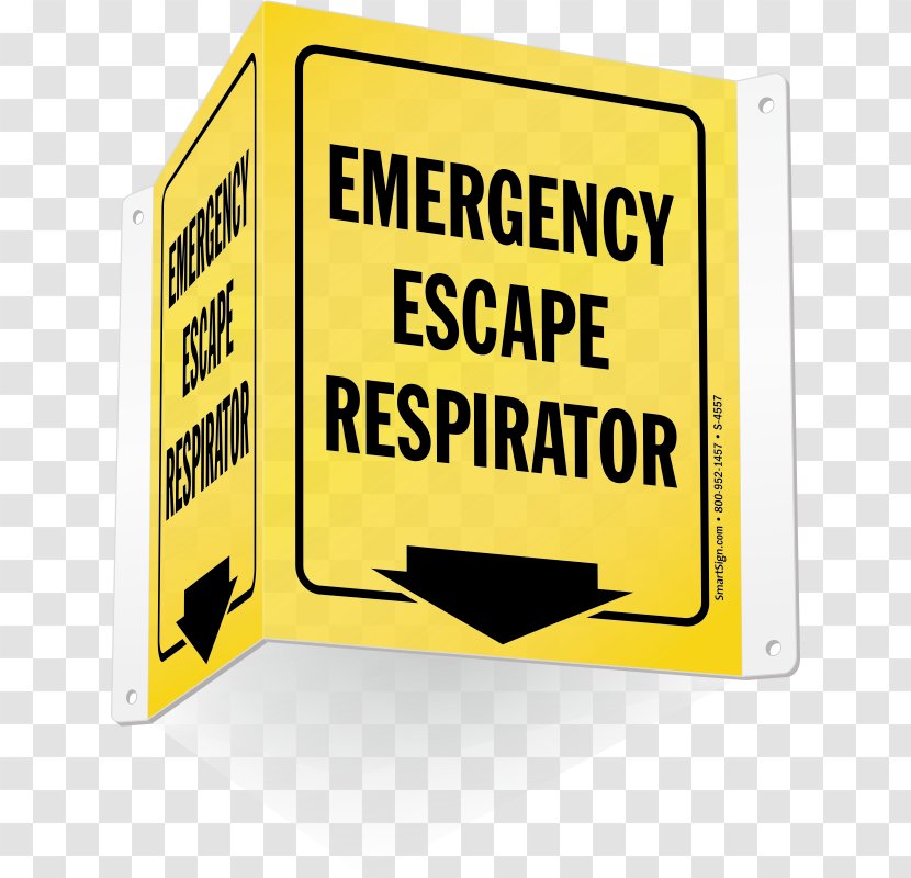 Escape Respirator Sign Brand Logo - Fire - Arrow Label Transparent PNG