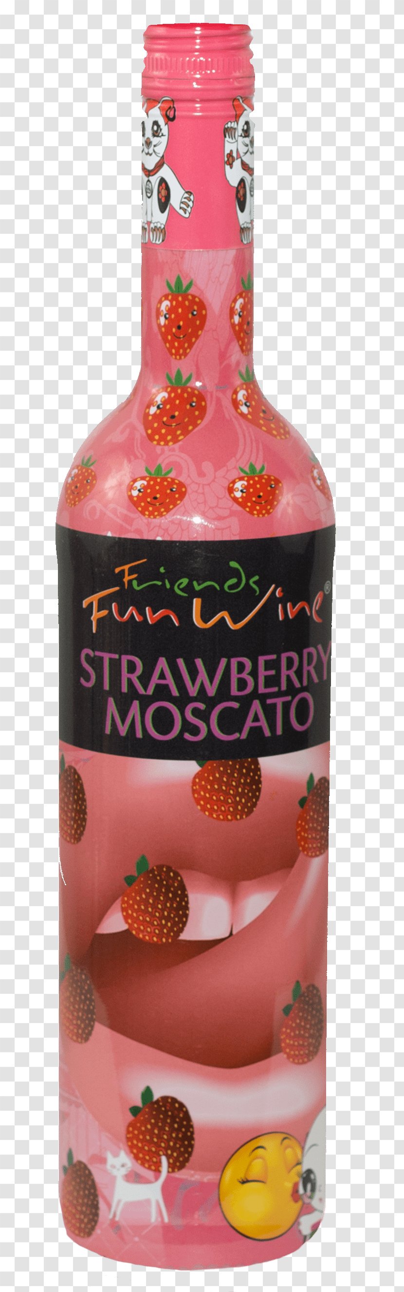 Friends Fun Wine Liqueur Muscat Strawberry - Chardonnay - Funny Transparent PNG