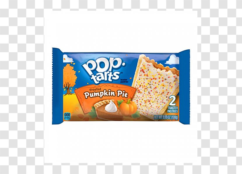 Kellogg's Pop-Tarts Frosted Pumpkin Pie Toaster Pastries Pastry Breakfast - Chocolate Chip - Cookie Cake Transparent PNG
