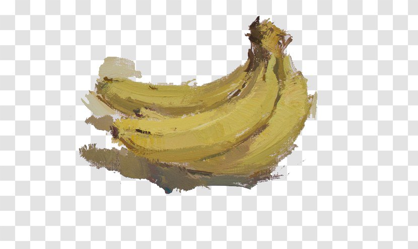 Banana Fruit Painting - Yellow Transparent PNG