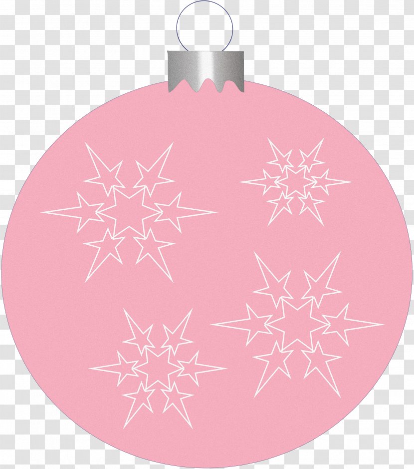 Christmas Ornament Pink M RTV - Decoration Transparent PNG