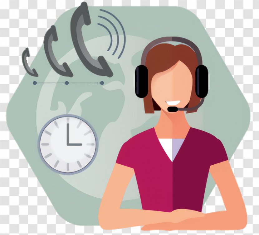 Telephone Cartoon - Call Centre - Employment Gesture Transparent PNG