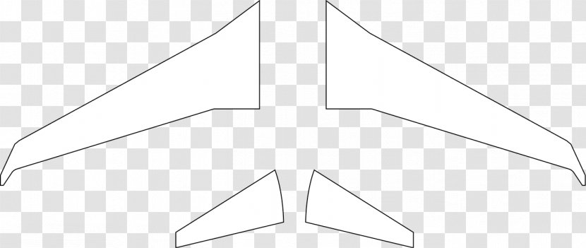 Triangle Point White Line Art - Symbol Transparent PNG