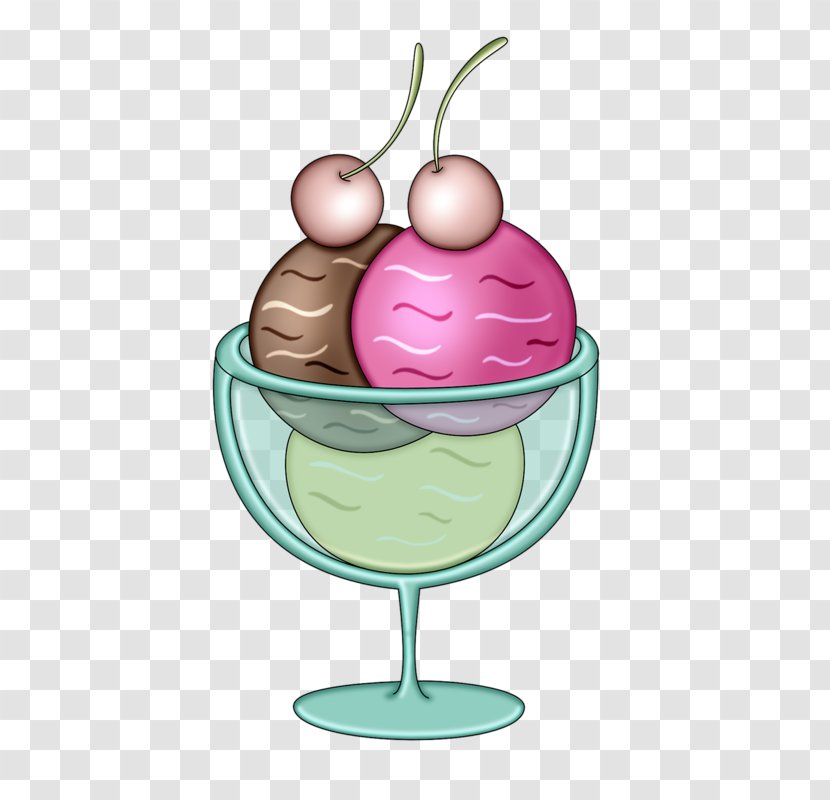 Ice Cream Cone Strawberry Clip Art - Cartoon Transparent PNG