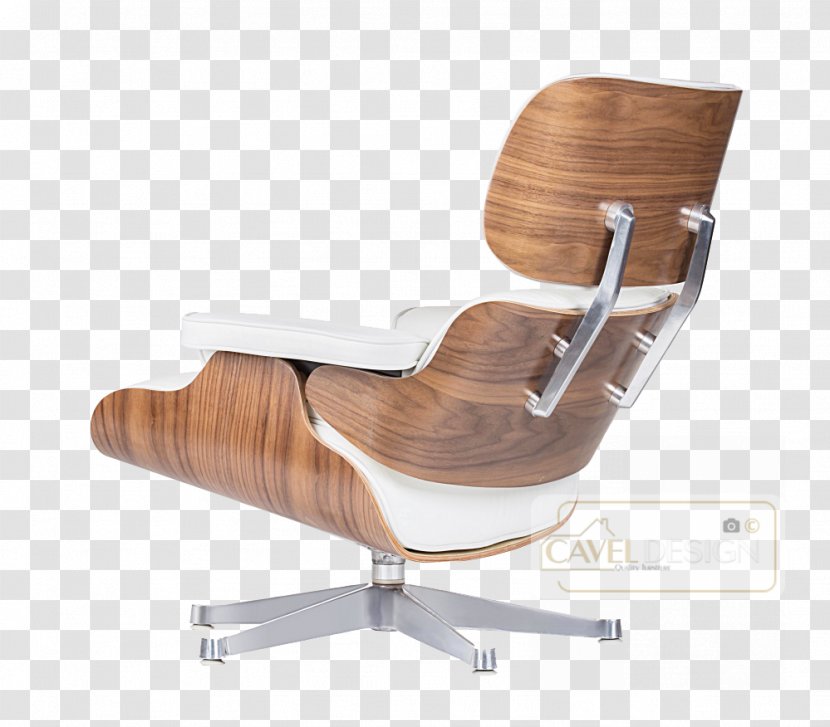 Eames Lounge Chair Egg Barcelona Wood - Genuine Leather Stools Transparent PNG